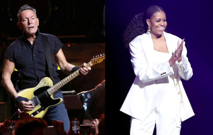  Micsoda duó!  Michelle Obama együtt énekelt  Bruce Springsteennel Barcelonában