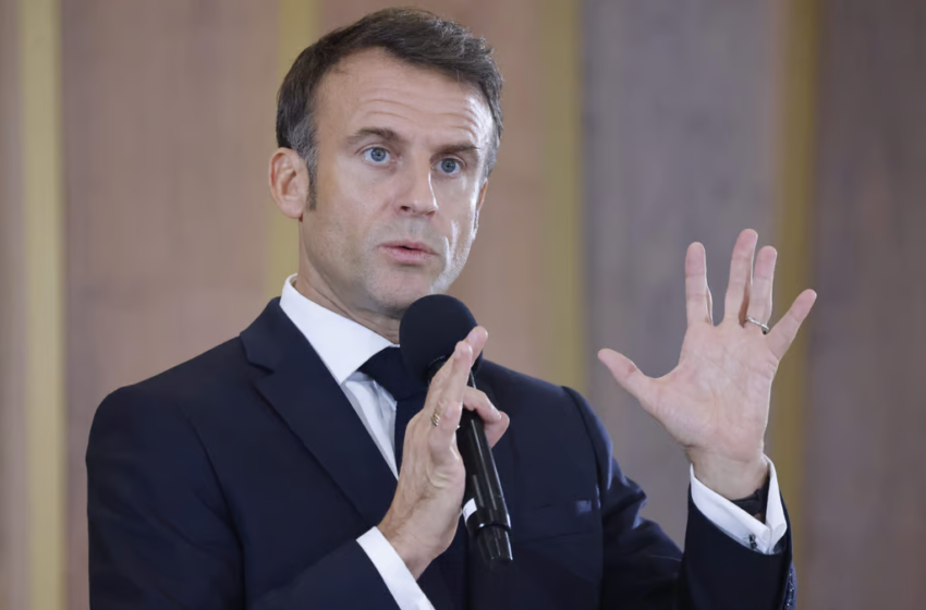  Macron: ” Izrael számára nincs tartós biztonság a térségben, ha biztonságát palesztin életek árán érik el”